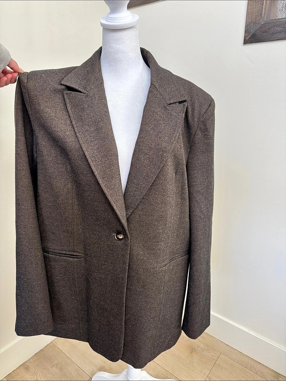 Dissh Brown Blazer Size Medium Like New